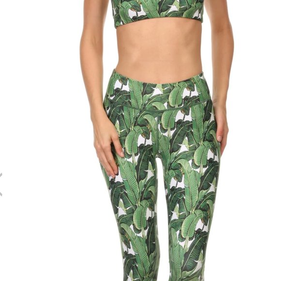 Poprageous Banana Leaf Dream Leggings M - Picture 5 of 6